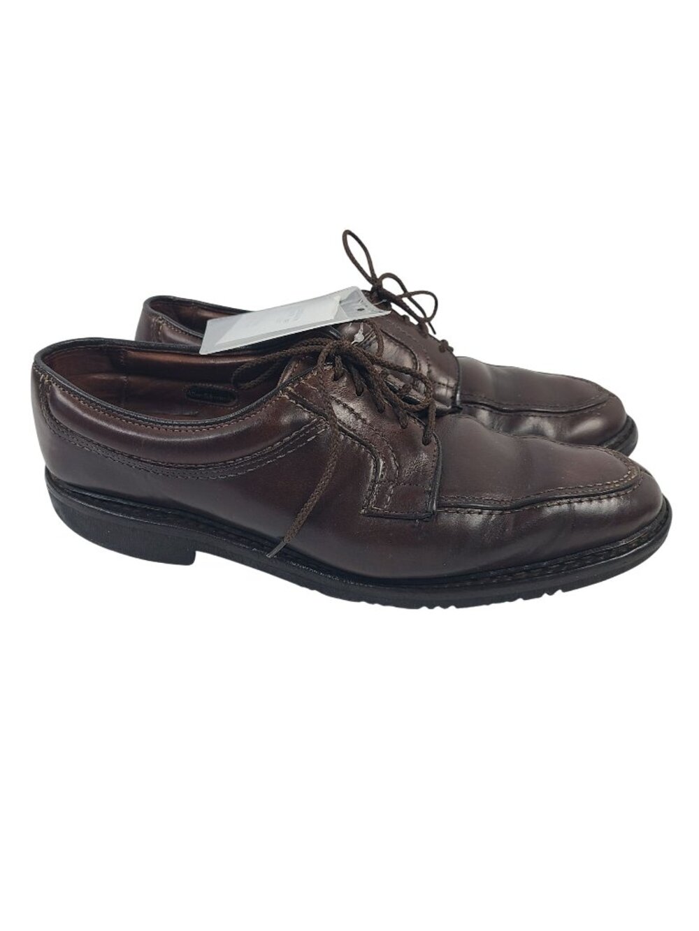 Vintage Allen Edmonds Wilbert Brown Leather Lace-Up Dress Shoes Men's Size 10 D